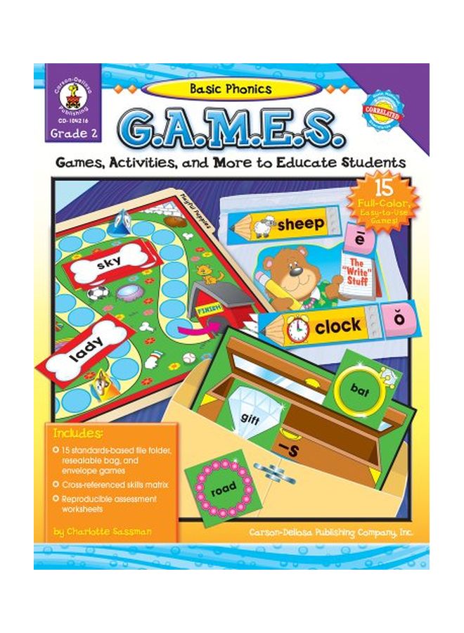 Basic Phonics G.A.M.E.S: Games, Activities, And More To Educate Students: Grade 2 Paperback English by Deborah Diffily - 1 Jan 2007 