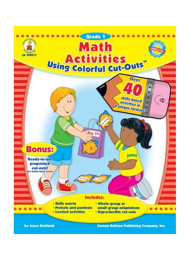 Math Activities Using Colorful Cut-Outs: Grade 1 Paperback English by Joyce Kohfeldt - 01 Jan 2007