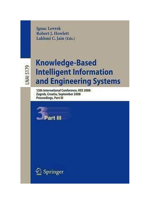 Knowledge-Based Intelligent Information And Engineering Systems Paperback English - 39753