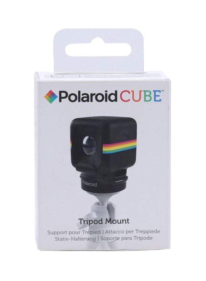 Polaroid - Tripod Mount For Cube Lifestyle Action Camera Black - Image 1