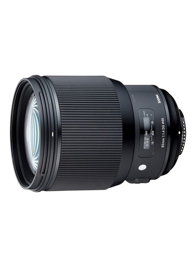 SIGMA - 85mm f/1.4 DG HSM AF Art Lens For Nikon Camera Black - Image 1