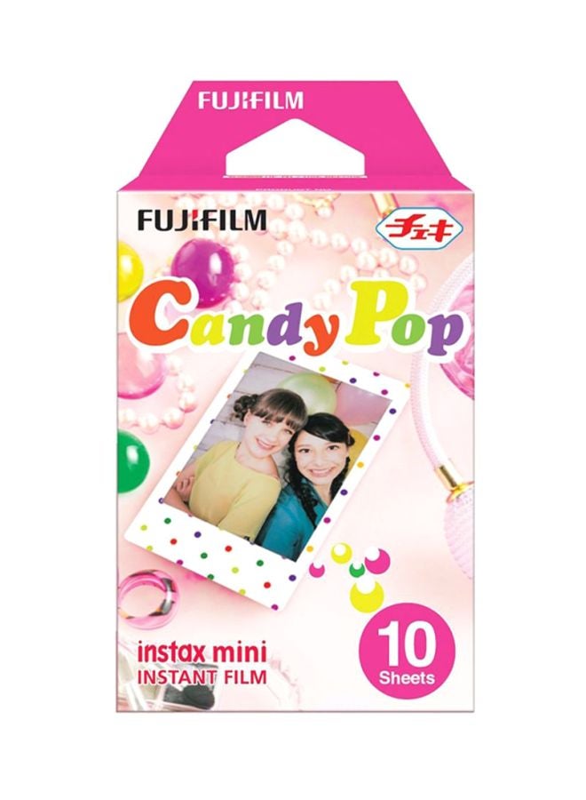 Fuji - 10 Pieces Instax Mini Candy Pop Instant Film Multicolour - Image 1