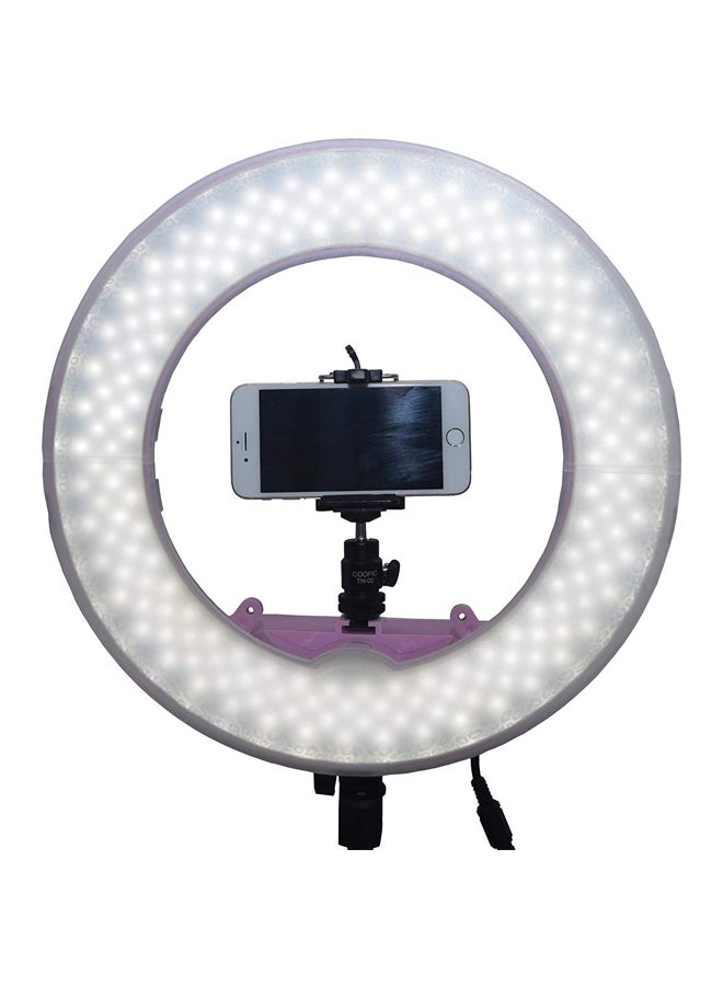 Coopic Dimmable Ring Video Light With Plastic Filter Set Pink - Image 3