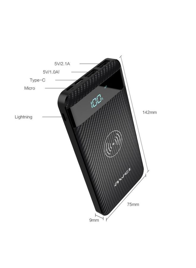 أوي باور بانك لاسلكي محمول 10000.0 mAh أسود  - Image 5