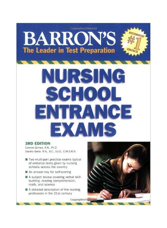 Barron's Nursing School Entrance Exams Paperback English by Sandra S Swick - 01 Sep 2007 