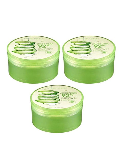 Pack Of 3 Aloe Vera Soothing Gel 900ml