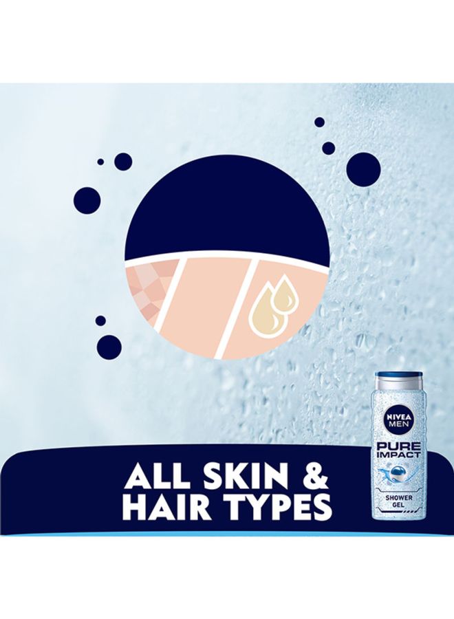 Nivea Pure Impact Shower Gel 500ml  - Image 4
