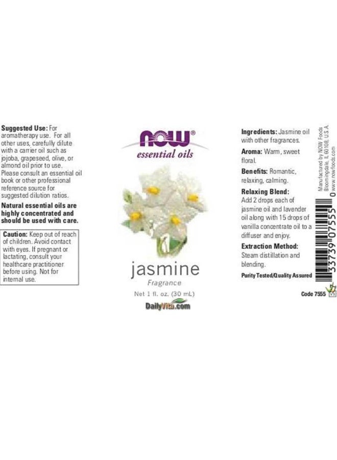 Now Foods Jasmine Essential Oil 30ml  - Image 3