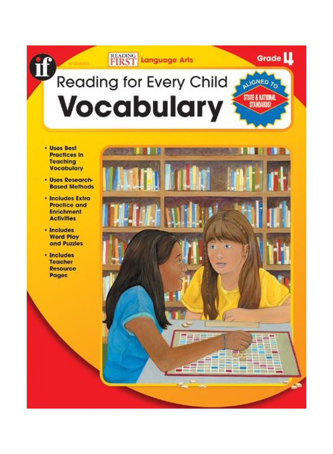 Reading For Every Child Vocabulary, Grade 4 Paperback English by Robyn Raymer - 8 Jun 2004 