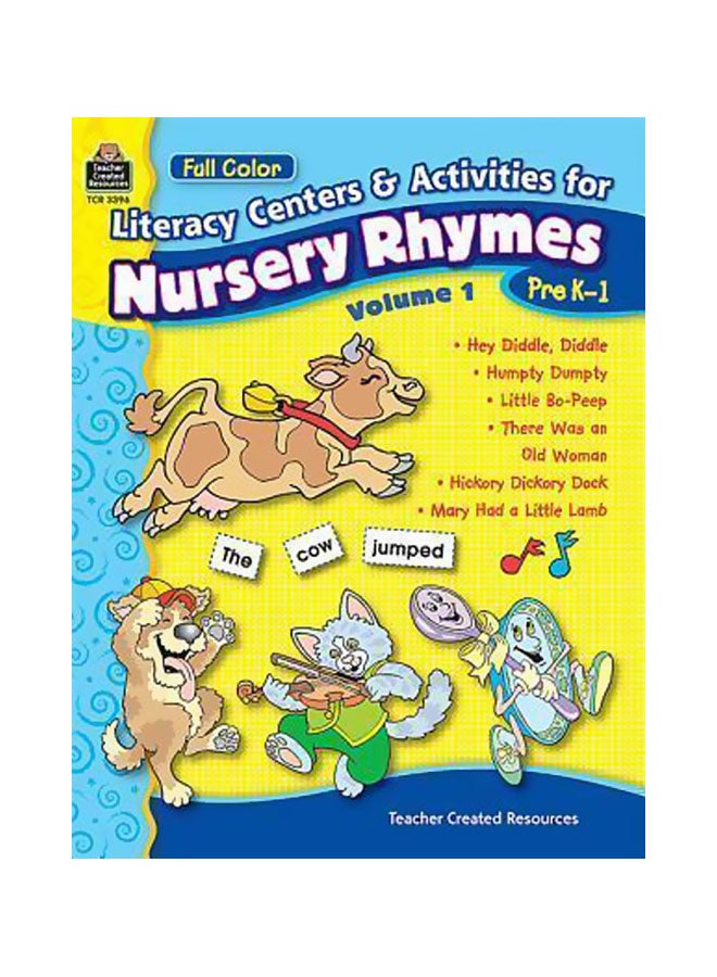 Full-Color Literacy Centers And Activities For Nursery Rhymes Volume 1 paperback english - 13 Jan 2004