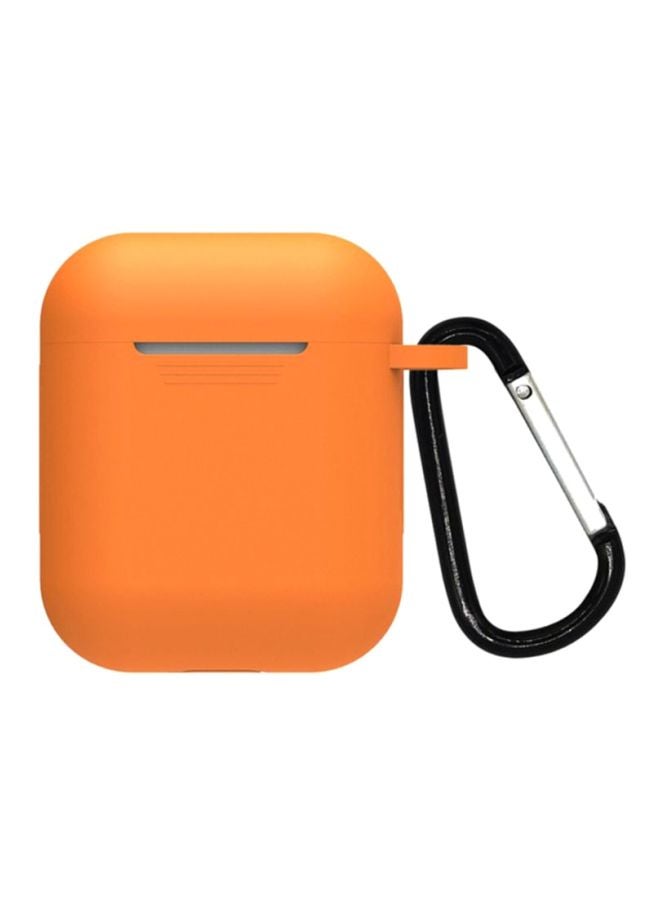 آي تيلكر غطاء حماية من السيليكون لسماعات أبل إير بودز 2 برتقالي - Image 1
