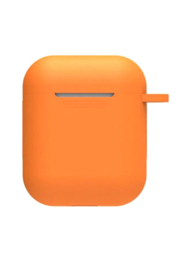 آي تيلكر غطاء حماية من السيليكون لسماعات أبل إير بودز 2 برتقالي - Image 3