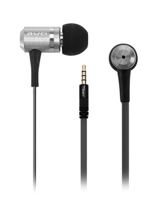 Awei In-Ear Headphones With Mic Grey/Black - Image 1