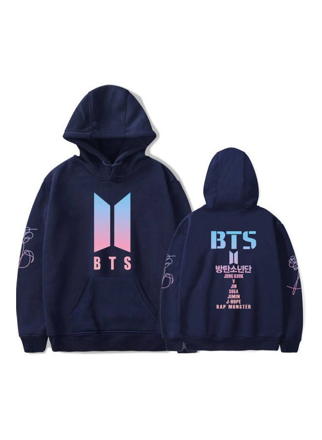 Generic - BTS Love Yourself Printing Hooded Sweatshirt Gray - Image 1