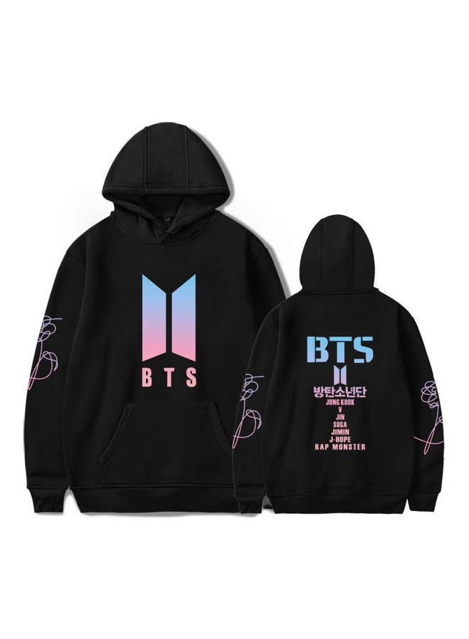 Generic - BTS Love Yourself Printing Hooded Sweatshirt Gray - Image 1