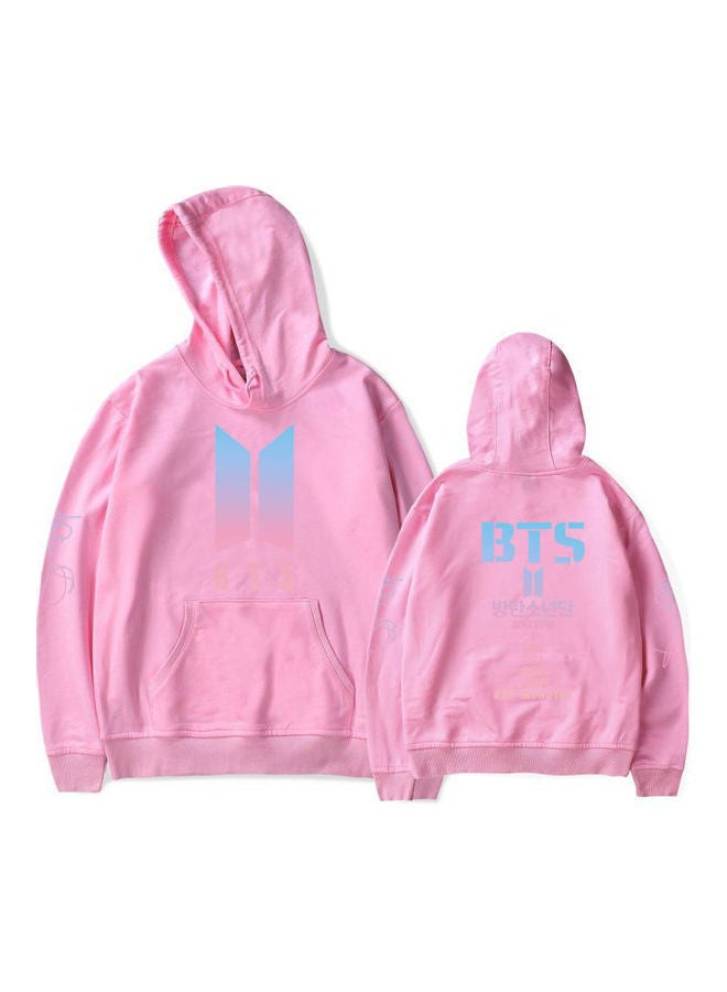 Generic - BTS Love Yourself Printing Hooded Sweatshirt Gray - Image 1