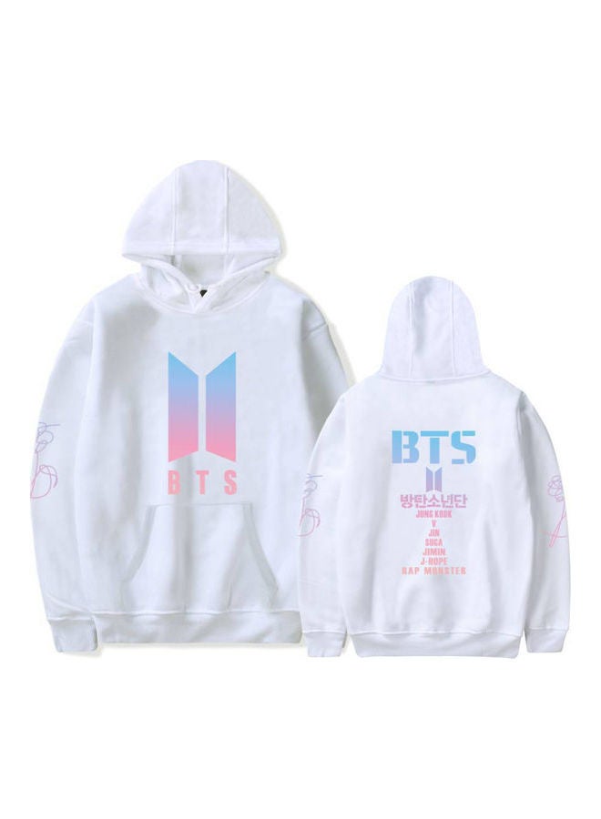 Generic - BTS Love Yourself Printing Hooded Sweatshirt Gray - Image 1