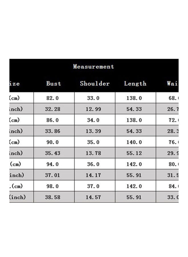 Chiffon Full Dress Sleeveless High Waist Stitching Evening Gown Blue  - Image 4
