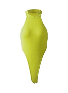 Blouse Stretch Jumpsuit Fluorescent Green