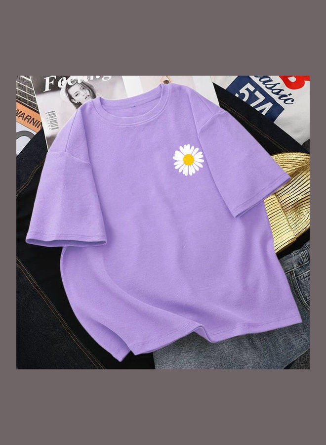 تيشيرت صيفي من القطن أبيض - Image 3