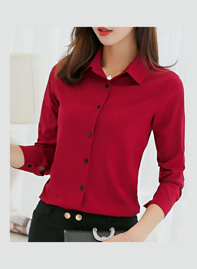 Slim Fit Fashionable All Matching Shirt Navy  - Image 5