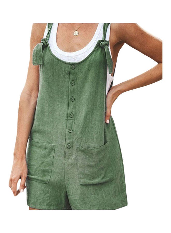 Solid Color Patch Pockets Lace dark green  - Image 5