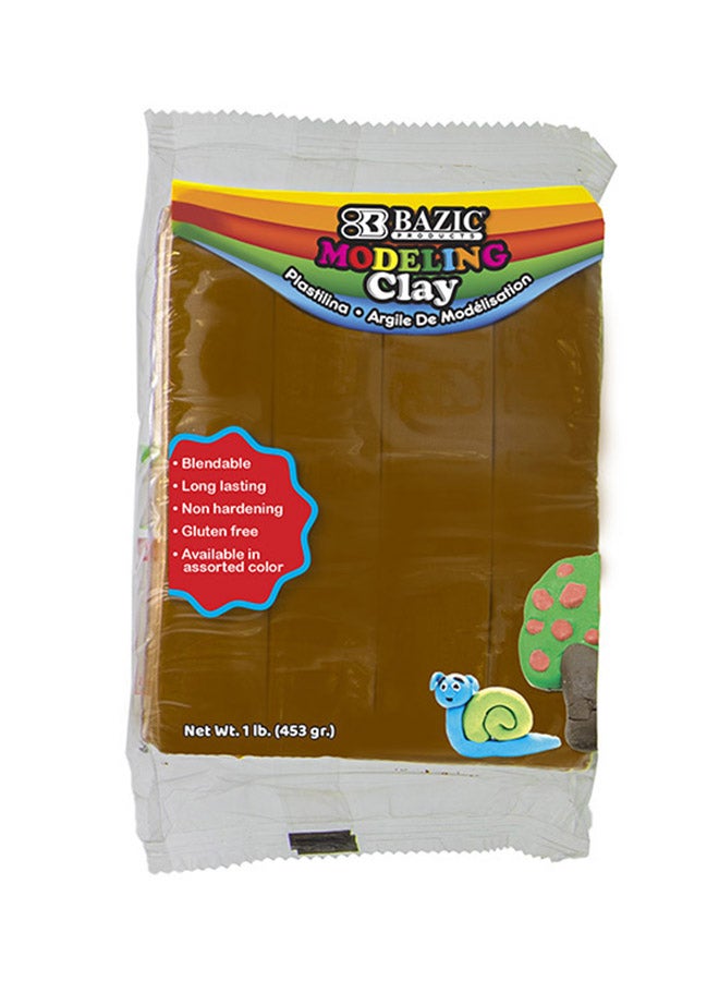 صلصال للتشكيل بوزن 1 رطل بني