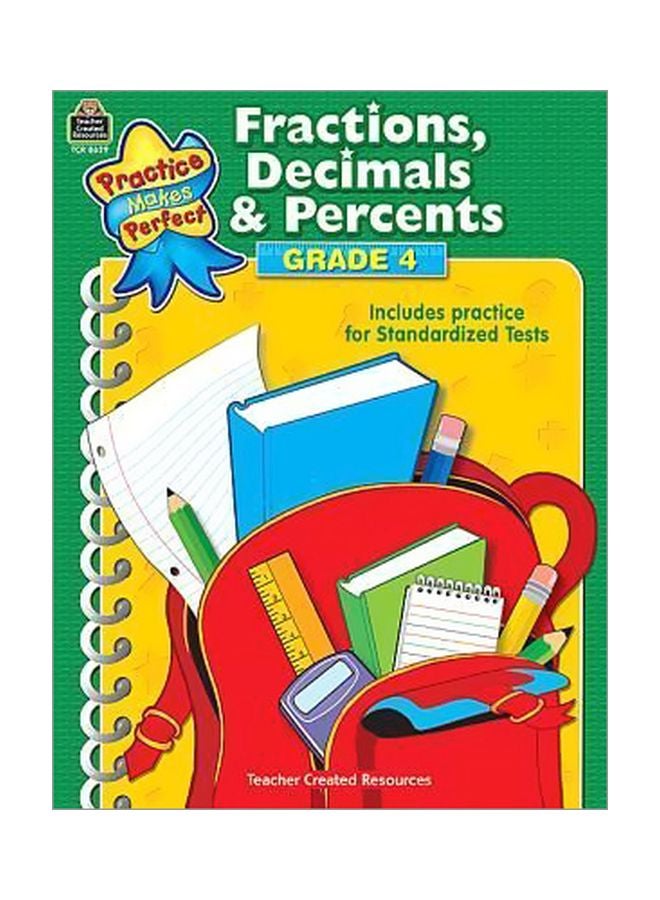 Fractions, Decimals And Percents - Grade 4 paperback english - 01 Jul 2009 