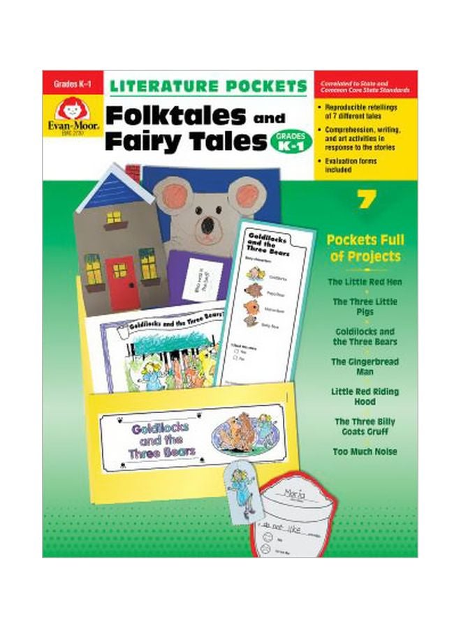 Folktales Fairy Tales: Grade K-1 Paperback English by Evan-Moor Educational Publishers - 37408