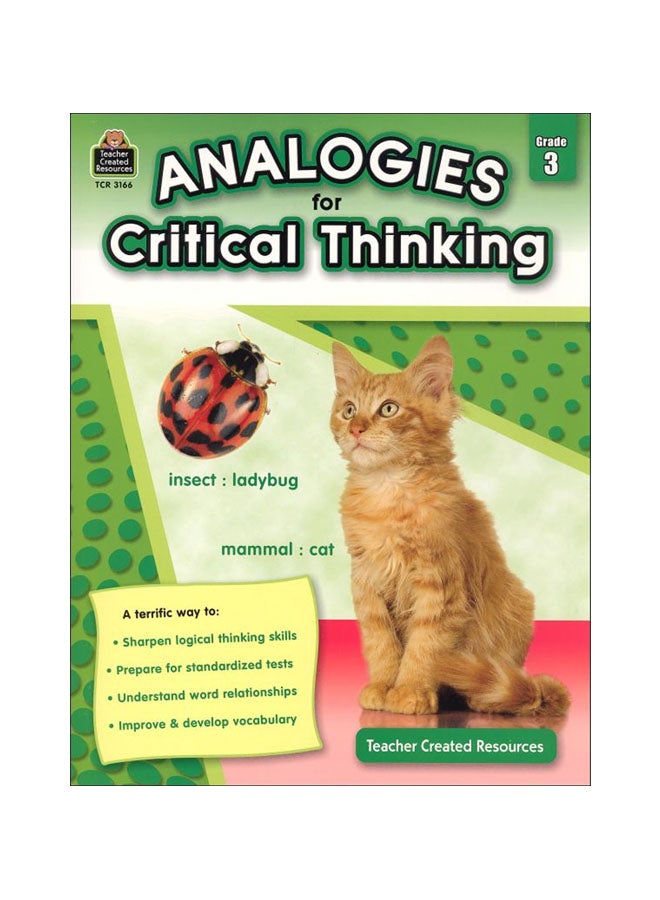 Analogies For Critical Thinking Grade 3 paperback english - 1 May 2011