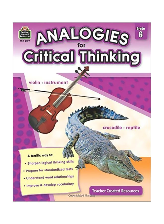 Analogies For Critical Thinking: Grade 6 Paperback English by Ruth Foster - 40664