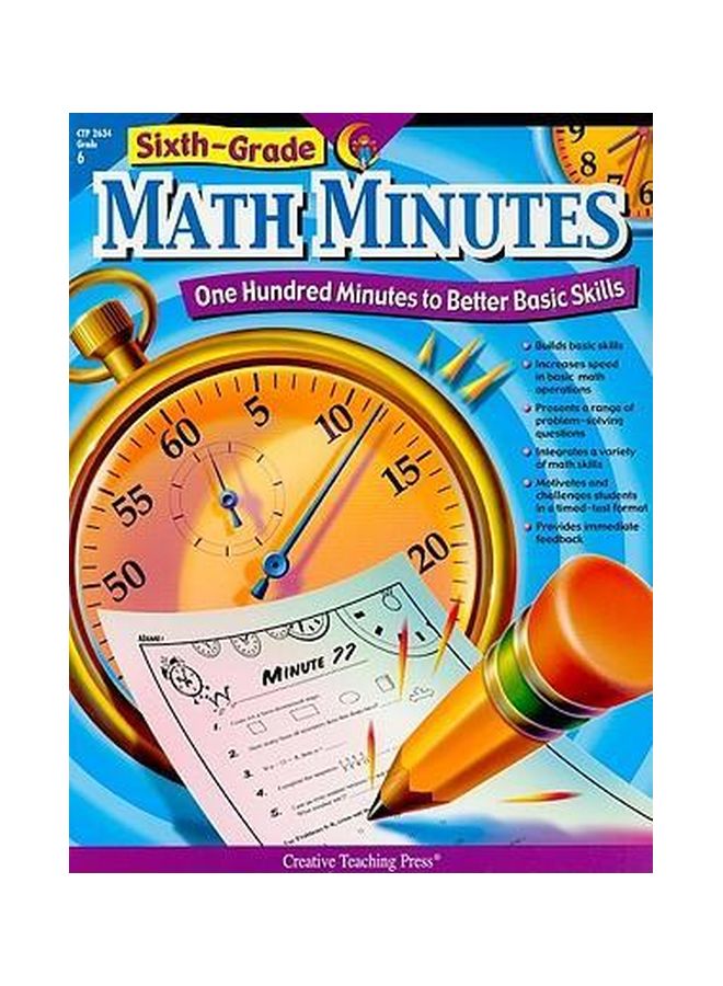Sixth-Grade Math Minutes Paperback English by Doug Stoffel - 39449