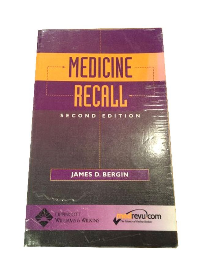 Medicine Recall Paperback English by James D. Bergin - 01-May-03 