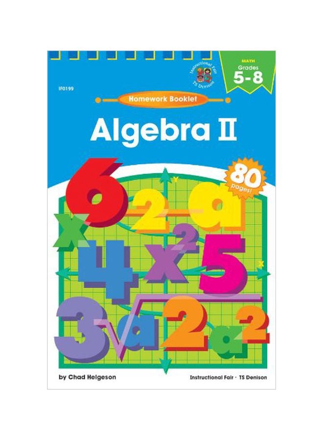 Homework Booklet: Algebra II Grades 5-8 paperback english - 29 Jan 1999 