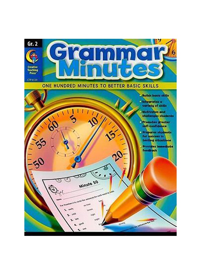 Grammar Minutes: 100 Minutes To Better Basic Skills - Grade 2 Paperback English by Carmen S. Jones - 37895 