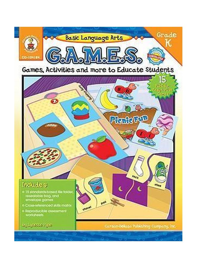 Basic Language Arts G.A.M.E.S. Grade K paperback english - 31 Aug 2006