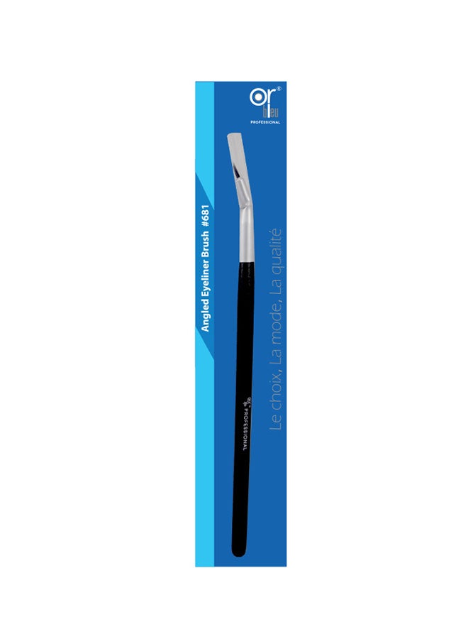 Or Bleu Angled Eyeliner Brush Black - Image 2