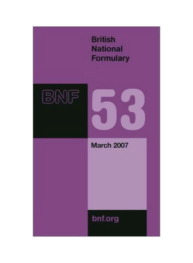 British National Formulary Paperback English - 30-Mar-07 