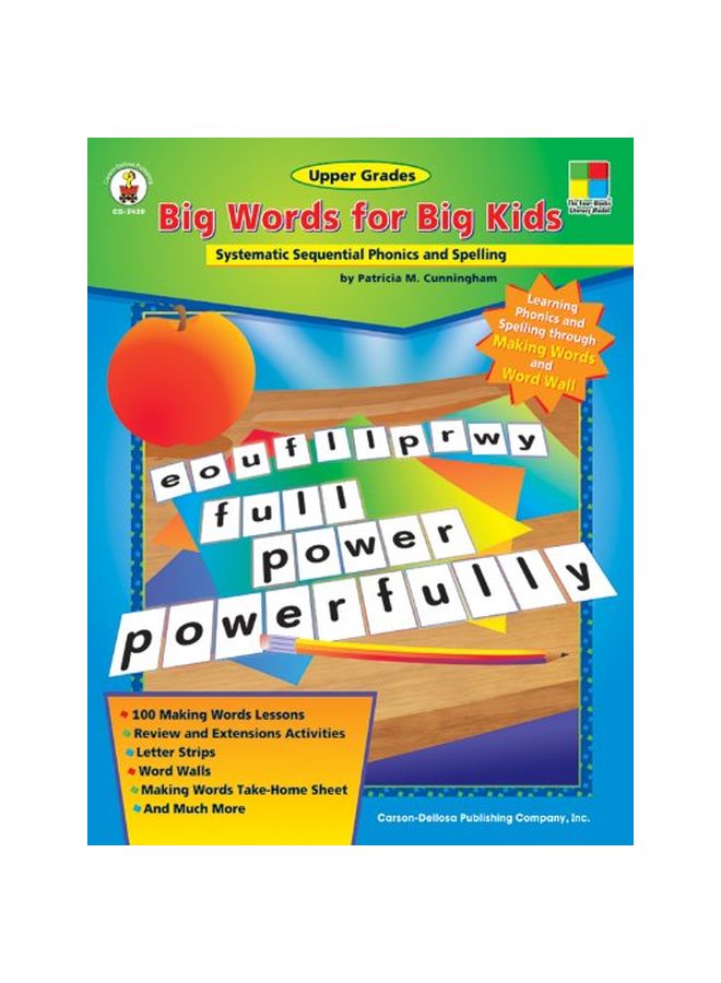 Big Words For Big Kids: Systematic Sequential Phonics And Spelling Paperback English by Patricia M Cunningham - 30 Oct 2005