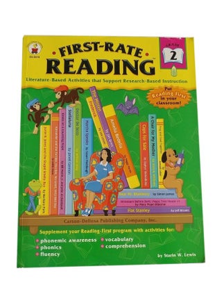 First-Rate Reading: Literature-Based Activities That Support Research-Based Instruction Paperback English by Starin W. Lewis - 02 Jan 2004 - v1607413560/N42762009A_1