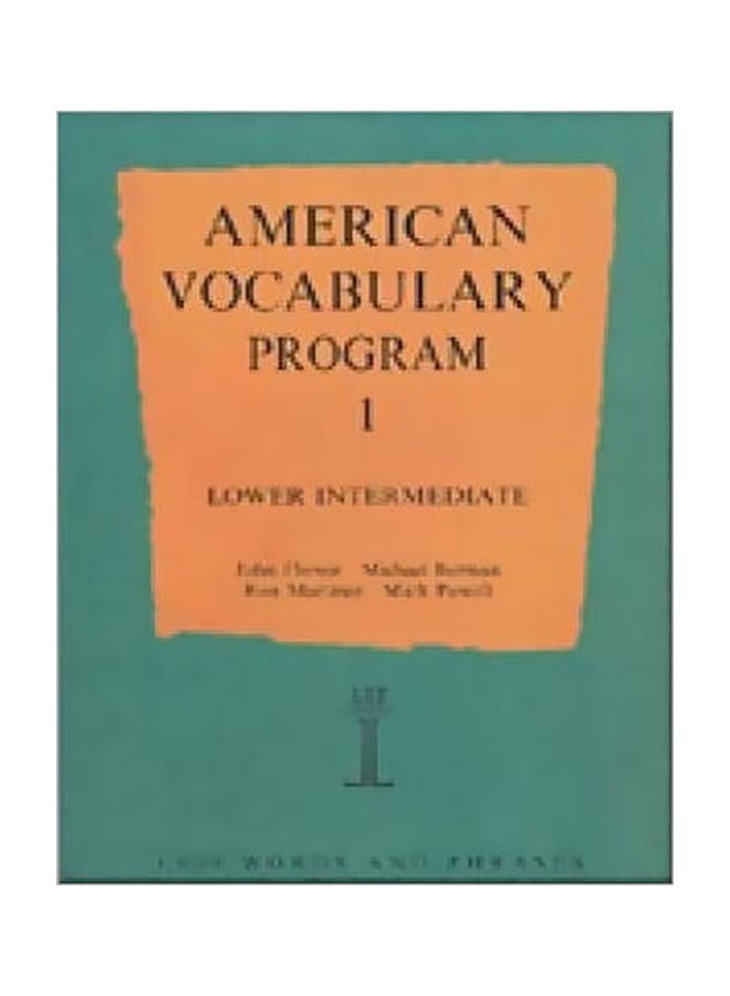 American Vocabulary Program 1: Lower Intermediate Paperback English by Mark Powell - 31 Jan 1995 