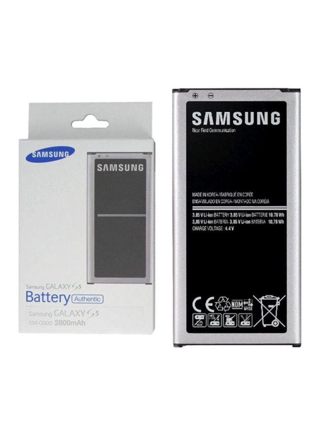 Samsung - 2800.0 mAh Replacement Battery For Samsung Galaxy S5 Black/Silver - Image 1