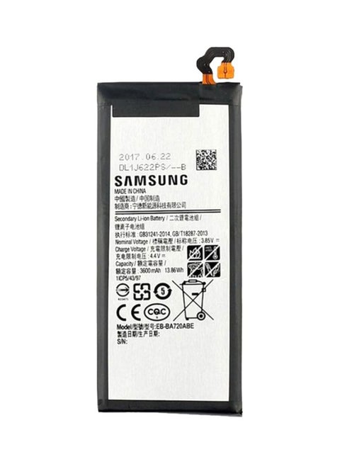 3600.0 mAh EB-BA720ABE Replacement Battery For Samsung Galaxy A720 (2017) Black
