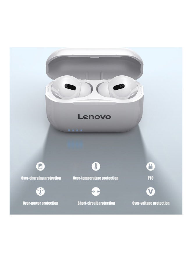 Lenovo In-Ear Wireless Bluetooth Earbuds White - Image 2