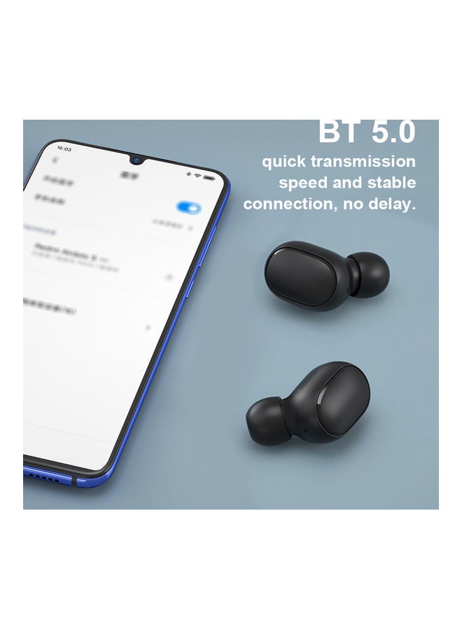 Generic - AirDots In-Ear Wireless Bluetooth Earbuds Black - Image 1