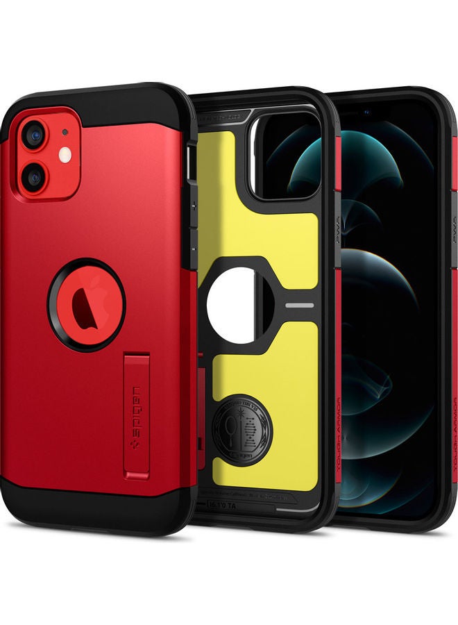 Spigen - Protective Case Cover For Apple iPhone 12/12 Pro Red - Image 1