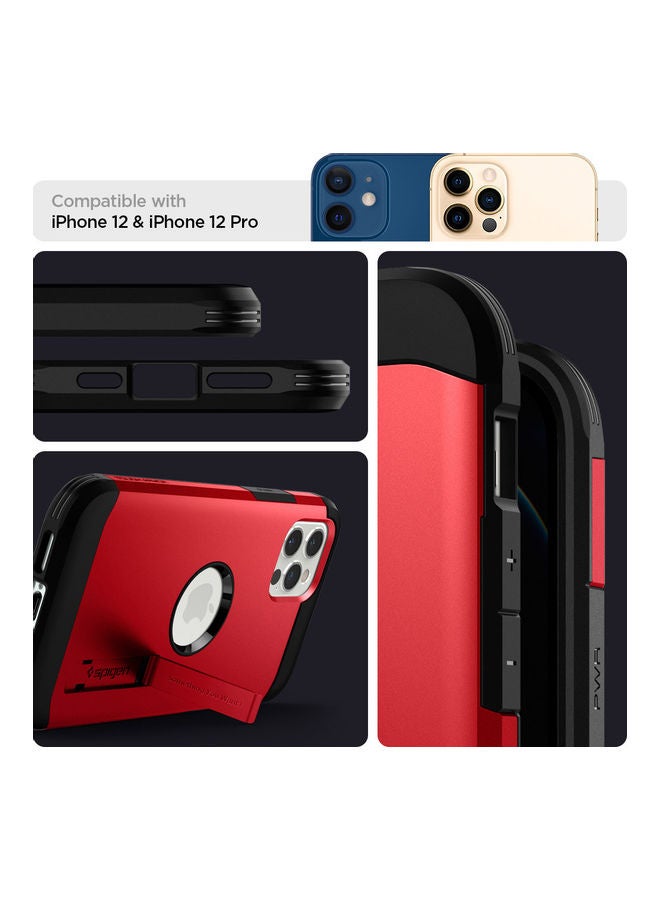 Spigen - Protective Case Cover For Apple iPhone 12/12 Pro Red - Image 1
