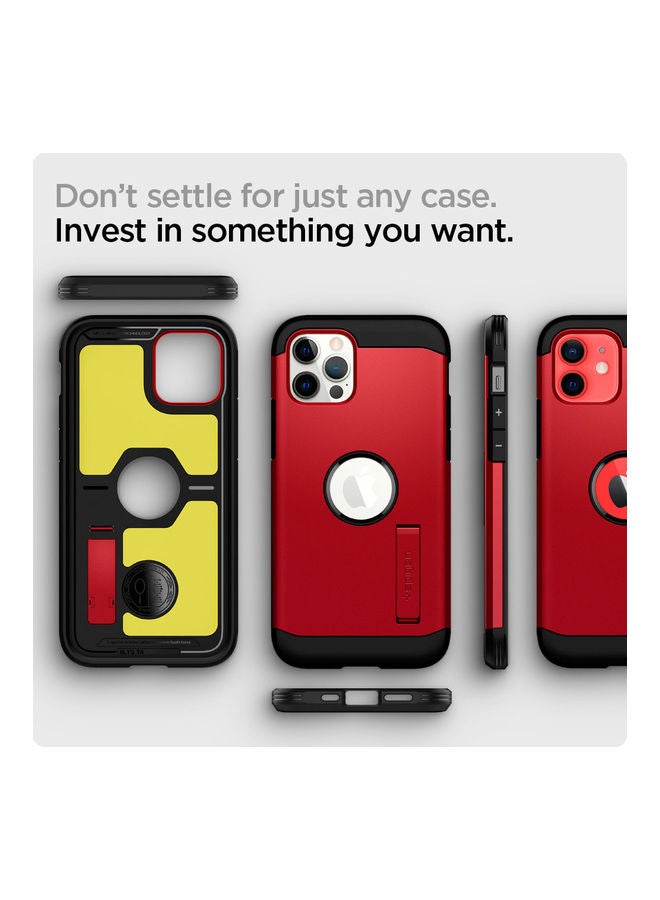 Spigen - Protective Case Cover For Apple iPhone 12/12 Pro Red - Image 1