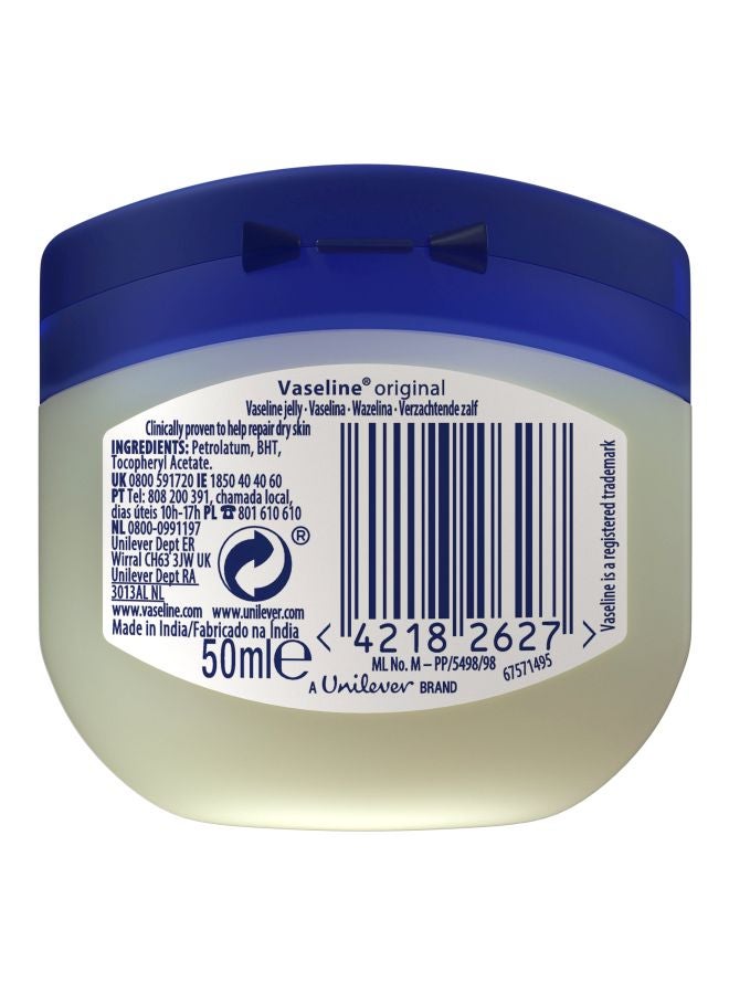 Vaseline Original Pure Petroleum Jelly Face Moisturizer White 50ml - Image 2