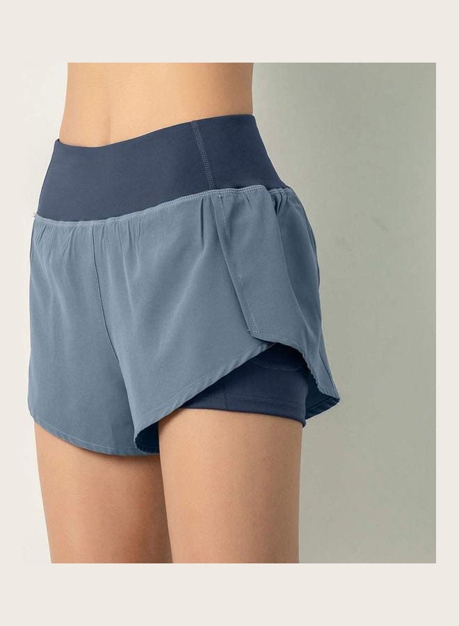 Generic - Double Layer Skorts Grey/Blue - Image 1